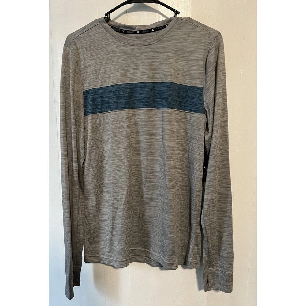 Xersion Medium Gray Long Sleeve Men's T Shirt Size Small $30